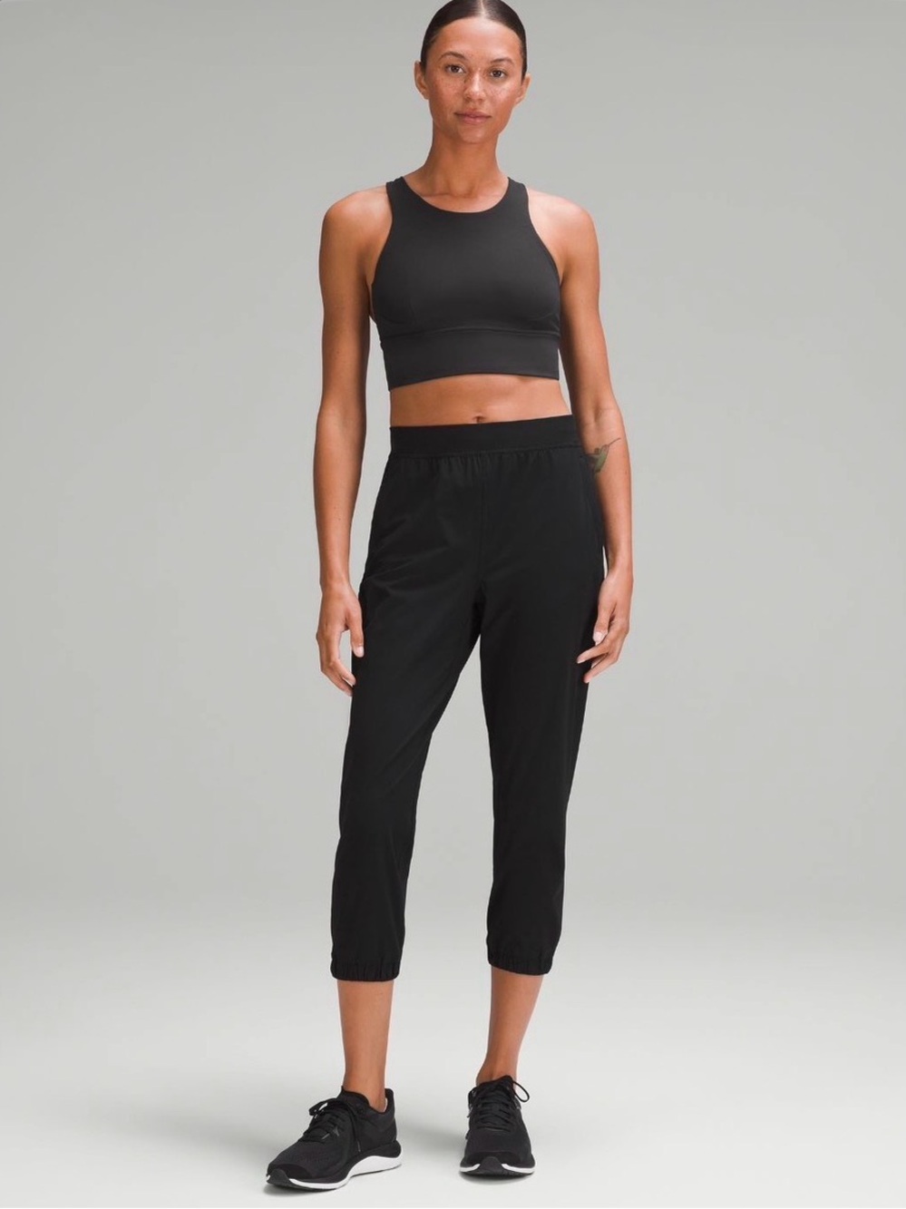 Women's Black Adapted state high-rise joggers
